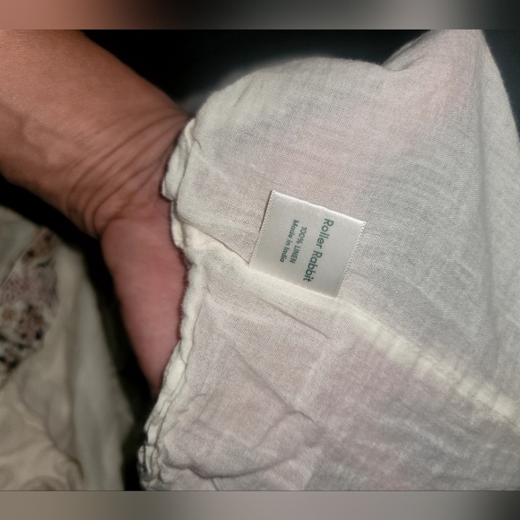 RARE⭐100%LINEN ROLLER RABBIT Comfy Cargo Shorts With Stretch! 😊HEALTHY SHORTS😆 - Picture 10 of 12